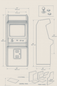 arcade cabinet blueprint